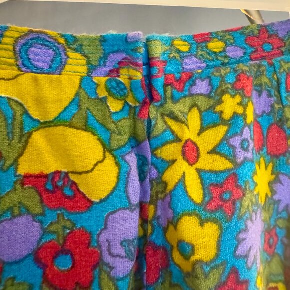 Vintage 1960s Koret of California Retro Flower Power Floral Pant Suit - Picture 11 of 14